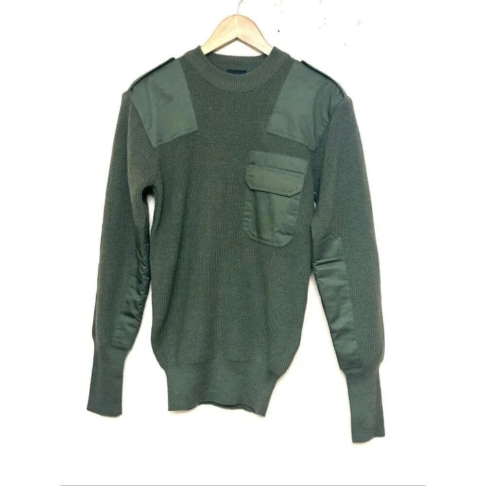 NWT Mil-Tec brand Men Sweater German pullover Commando Jumper Olive Green Sweate